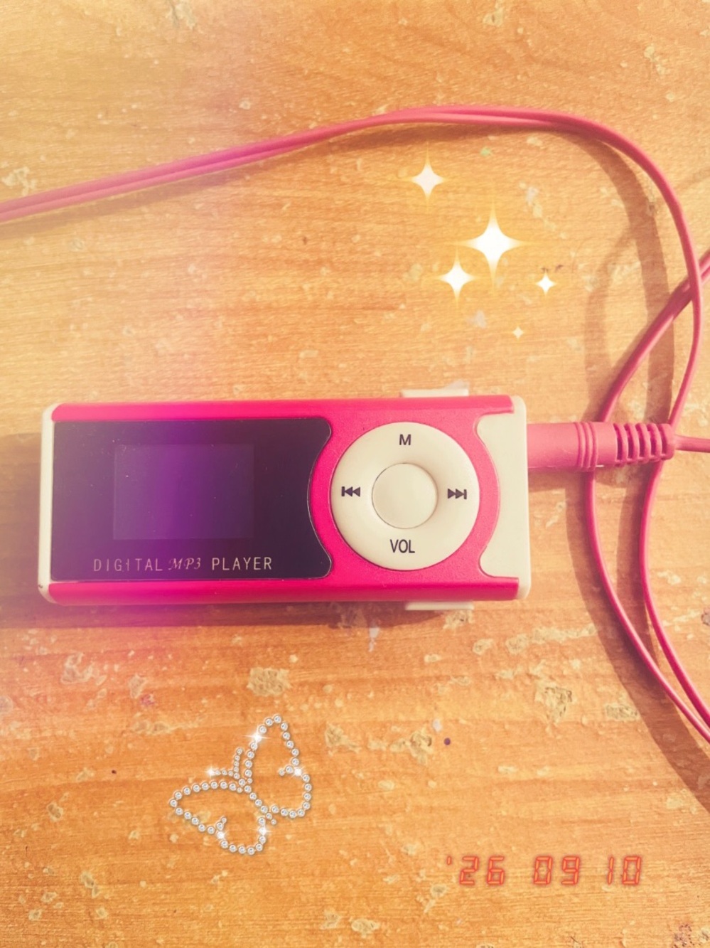 Portable Pink Digital MP3 Player 💖